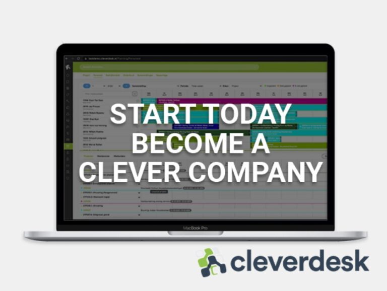 Clever App - Cleverdesk ERP Software voor mens en materieel